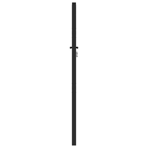 Fekete alumínium kerti kapu zárható 100x150 cm