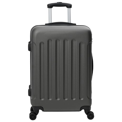3 db kemény héjú bőrönd Sötétszürke 20'' 24'' 28'' ABS