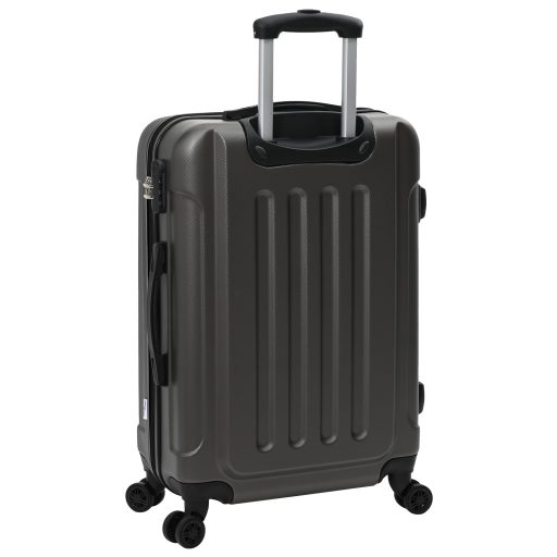 3 db kemény héjú bőrönd Sötétszürke 20'' 24'' 28'' ABS