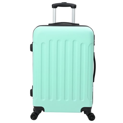 Bőrönd Készlet 3 db Kemény Héjú Mentazöld 20” 24” 28” ABS