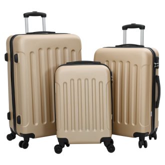   Bőrönd szett 3 db Kemény héjú Pezsgő 20'' 24'' 28'' ABS