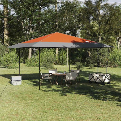 Tetősátor Narancssárga 400 x 400 x 227 / 236 / 245 cm Oxford szövet