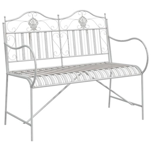 Pad Fehér Fém 103,5 x 59 x 89 cm Tartós Kültéri pad