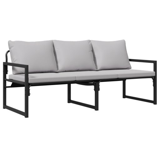 Kerti pad Fekete 61 x 72.5 x 71 cm Acél