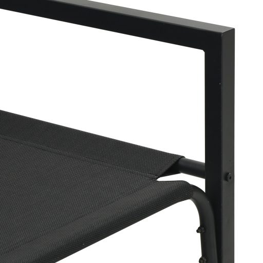 Kerti pad Fekete 61 x 72.5 x 71 cm Acél