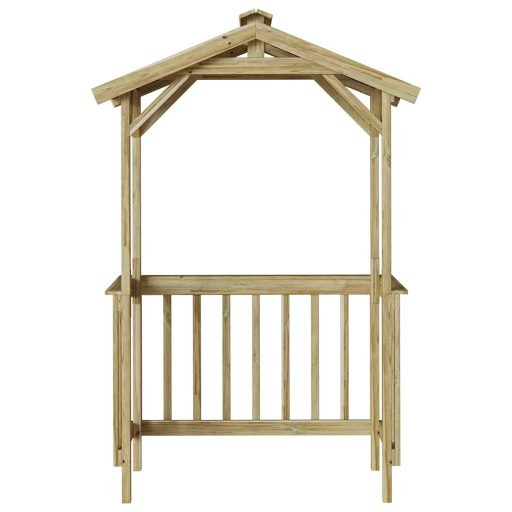 Grillsátor Barna 133.5 x 63 x 200 cm Impregnál szőke fenyő