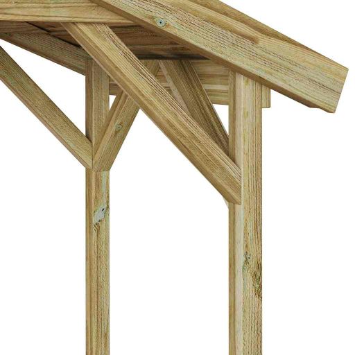 Grillsátor Barna 133.5 x 63 x 200 cm Impregnál szőke fenyő