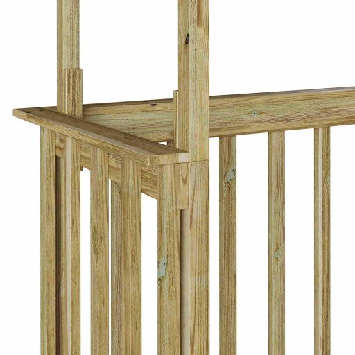 Grillsátor Barna 133.5 x 63 x 200 cm Impregnál szőke fenyő