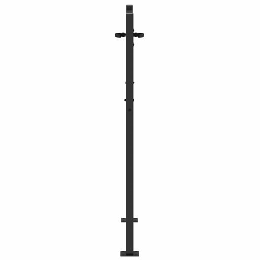 Kerti kapu Fekete 105 x 125 cm Porszórt Acél