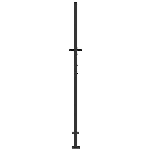 Kerti kapu Fekete 105 x 200 cm Porszórt Acél
