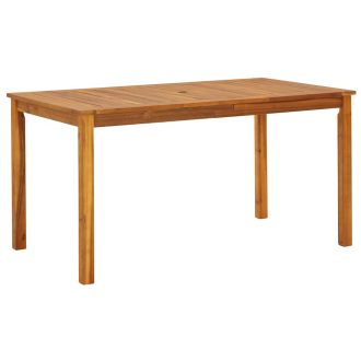 Tömör akácfa kerti asztal 140 x 80 x 74 cm
