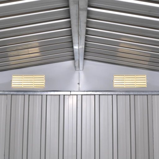 Zöld fém kerti fészer 257 x 205 x 178 cm