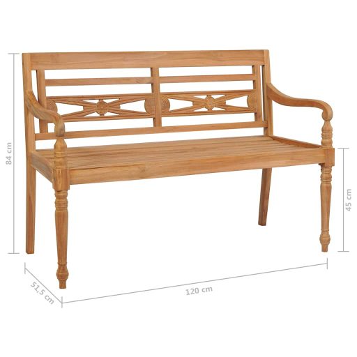 Tíkfa Batavia pad 120 cm
