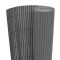 Szürke kétoldalas PVC kerti kerítés 150 x 500 cm