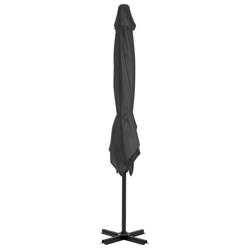 Antracit konzolos kerti napernyő alumíniumrúddal 250 x 250 cm