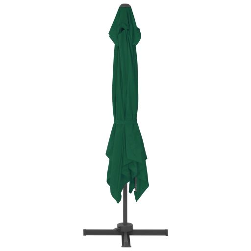 Zöld konzolos kerti napernyő alumíniumrúddal 300 x 300 cm