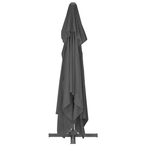 Antracit konzolos kerti napernyő alumíniumrúddal 400 x 300 cm