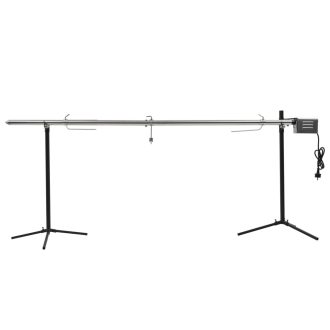   Automatikus motoros rozsdamentes acél grillnyárs 207x45x81 cm