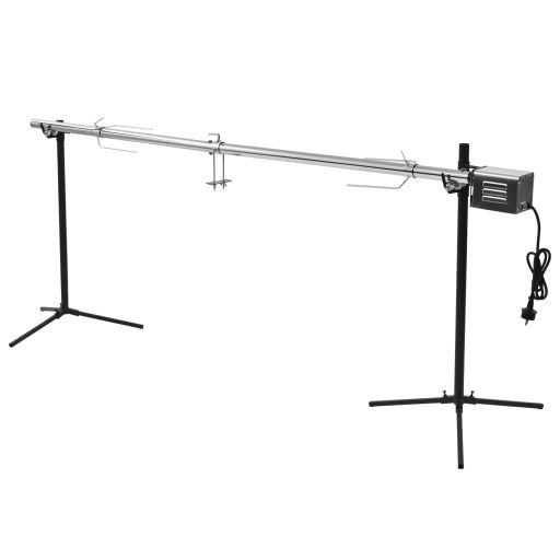 Automatikus motoros rozsdamentes acél grillnyárs 207x45x81 cm