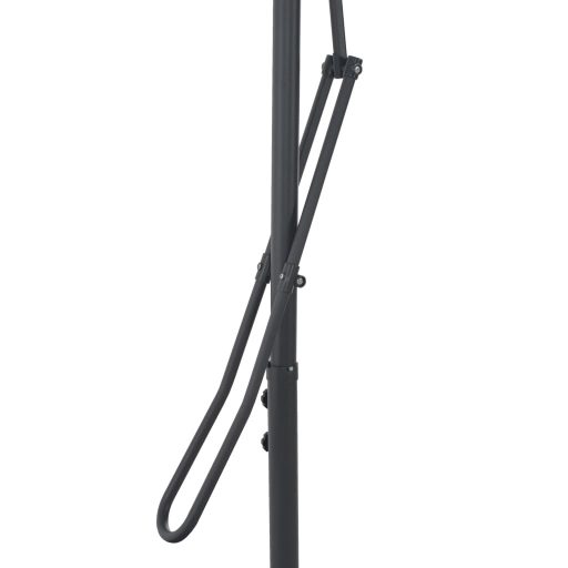 Tópszínű kültéri napernyő acélrúddal, 300 cm átmérőjű