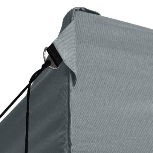 Antracitszürke összecsukható sátor 4 oldalfallal 3 x 4,5 m