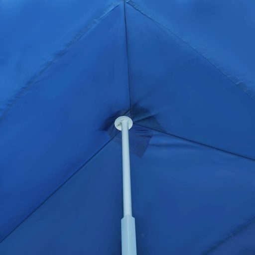Kék összecsukható rendezvénysátor 5 oldalfallal 3 x 9 m