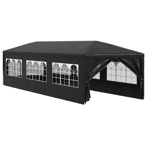 Antracitszürke partisátor 3 x 9 m
