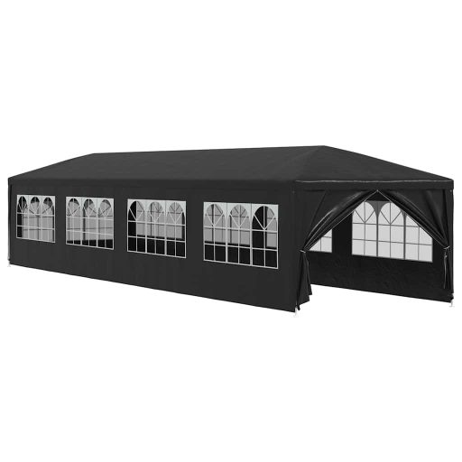 Antracitszürke rendezvénysátor 3 x 12 m