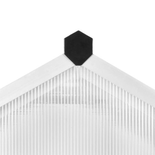 Alumínium melegház 421 x 190 x 195 cm 15,6 m³