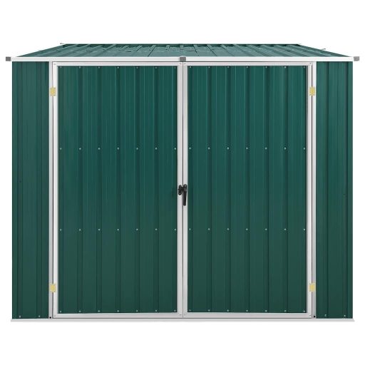 Zöld horganyzott acél kerti fészer 195 x 198 x 159 cm