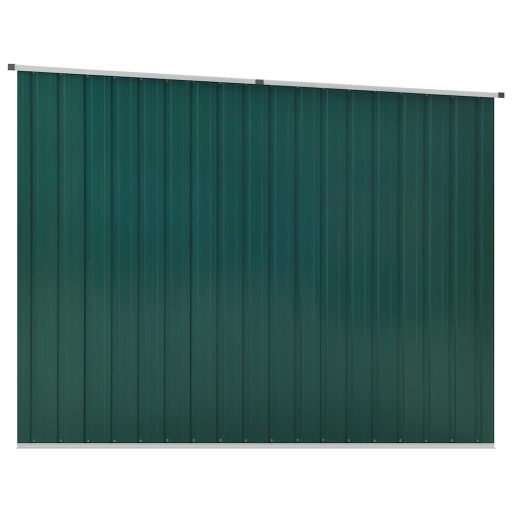 Zöld horganyzott acél kerti fészer 195 x 198 x 159 cm