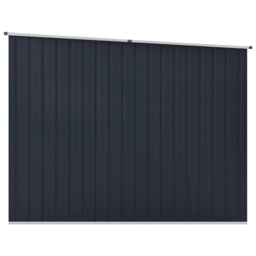 Antracitszürke horganyzott acél kerti fészer 195 x 198 x 159 cm