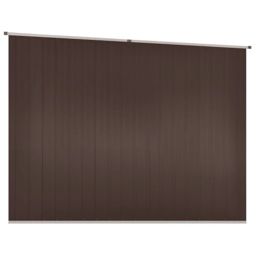 Barna horganyzott acél kerti fészer 195 x 198 x 159 cm