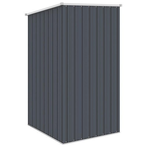 Antracitszürke horganyzott acél kerti fészer 87 x 98 x 159 cm