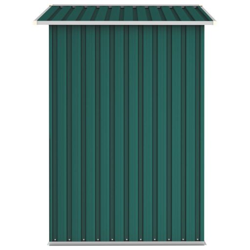 Zöld horganyzott acél kerti fészer 205 x 129 x 183 cm