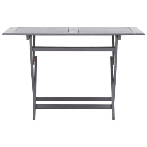 Tömör akácfa összecsukható kerti asztal 120 x 70 x 75 cm