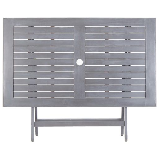 Tömör akácfa összecsukható kerti asztal 120 x 70 x 75 cm