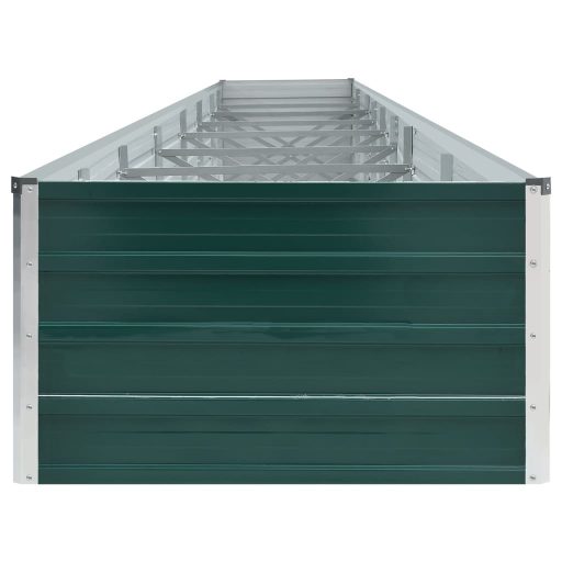 Zöld horganyzott acél kerti magaságyás 600 x 80 x 45 cm