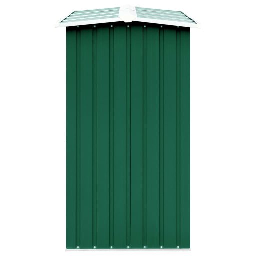 Zöld horganyzott acél kerti tűzifatároló 330 x 92 x 153 cm