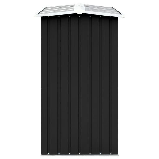 Antracitszürke horganyzott acél tűzifatároló 330 x 92 x 153 cm