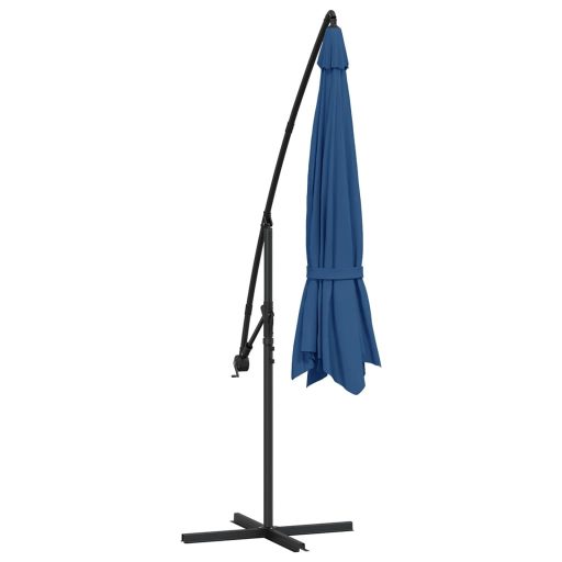 Kék konzolos napernyő alumíniumrúddal 350 cm