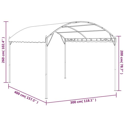 Antracitszürke napellenző 3 x 4 m