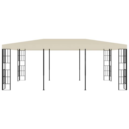 Krémszínű pavilon 3 x 6 m
