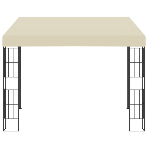 Krémszínű falra szerelhető szövetpavilon 3 x 3 m