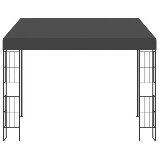 Antracitszürke falra szerelhető szövetpavilon 3 x 3 m
