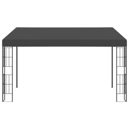 Antracitszürke falra szerelhető szövetpavilon 3 x 4 m