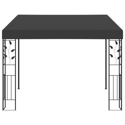 Antracitszürke falra szerelhető pavilon 3 x 3 x 2,5 m