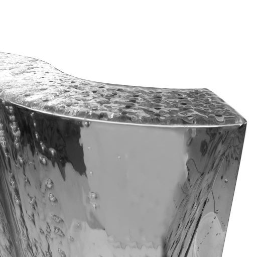 Ezüstszínű rozsdamentes acél kerti szökőkút 60,2x37x122,1 cm