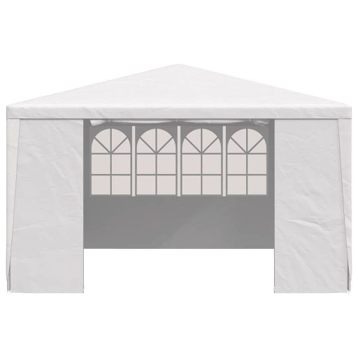 Fehér rendezvénysátor oldalfalakkal 4 x 4 m 90 g/m²