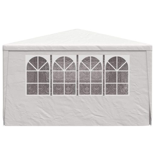 Fehér rendezvénysátor oldalfalakkal 4 x 9 m 90 g/m²
